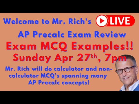 AP Precalc Exam Review - MCQ's