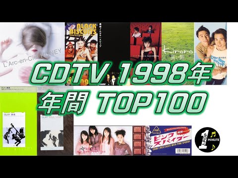 CDTV 1998年 年間ランキング TOP100 [JPOP RANKING / 일본노래 랭킹]