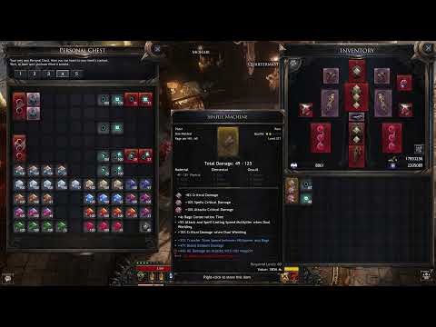 Wolcen Bloodtrail 1.1.4.1 Crafting on a 44% all dmg Hunt Affix Pistol. A short video of the process.