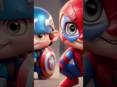 MARVEL Heroes but MINI #shorts #trending