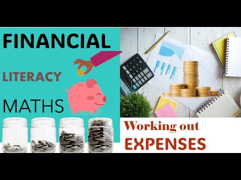 Financial Literacy Maths| Working out Expenses