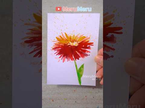 🌸watercolor #shorts #art #diy  #shortvideo #satisfying #easydrawing  #tutorial  #painting #drawing