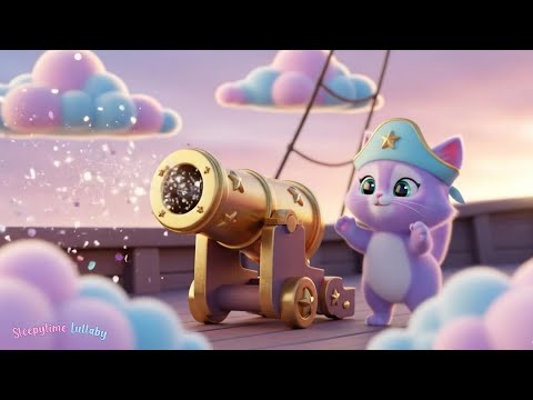 3 Hours Soothing Pirate Adventure Lullabies 🌙 Gentle Sleep Music, Cute Pastel Animals 4 Baby Bedtime