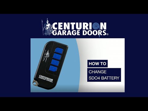 How To Change Sectional Door Hand Transmitter Battery Model SDO4