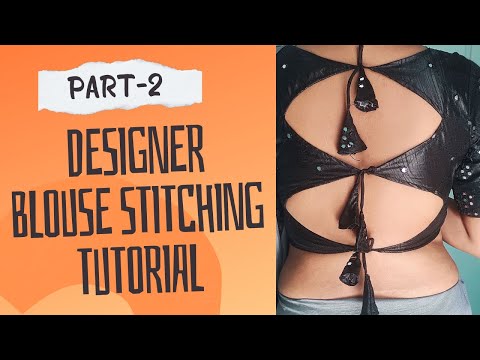 Back neck blouse design stitching,part-2,latest blouse design@Pooja's_Saree_Sensations