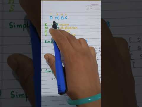 DMAS rule# simplification of numerical expression#