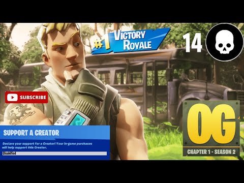 Fortnite OG | High Kill Win Gameplay | Controller Player | Creator Code: Cloakified (1080p Open)