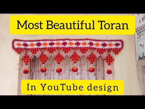 MOST BEAUTIFUL TORAN IN YOU-TUBE DESIGN | #TORAN |#TORANDESIGN | #YOUTUBE |