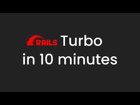 Ruby on Rails Turbo App in 10 Minutes
