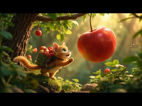Mama Cat Picks Fruit for Kittens | Wholesome Cat Story | Emotional AI Animation