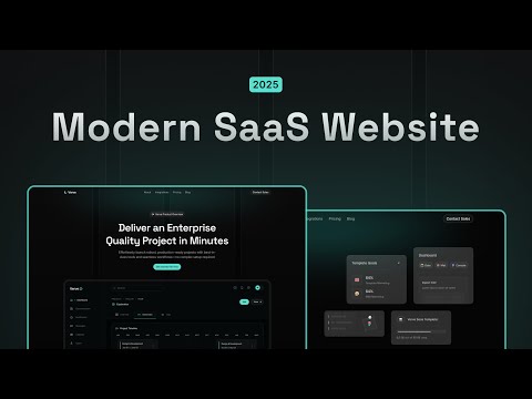 Ultimate Modern SaaS Landing Page Template Showcase