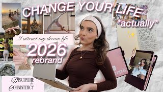 HOW TO BECOME YOUR DREAM SELF in 2026! vision board, setting goals, journaling to rebrand 