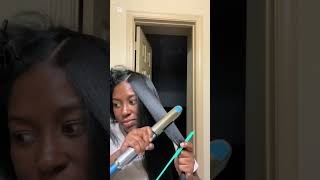 Silk press |  #shorts #curlyhair #naturalhair #curls #protectivestyles #silkpress