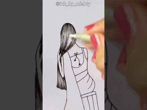 girl mandala art for beginners| mandala art easy | mandala drawing | shorts | youtube shorts