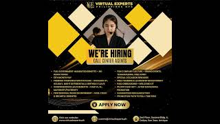 #HiringNow #SanJoseAntiqueJobs #PartTimeBPO #NonVoiceJobs #VirtualExpertsPH