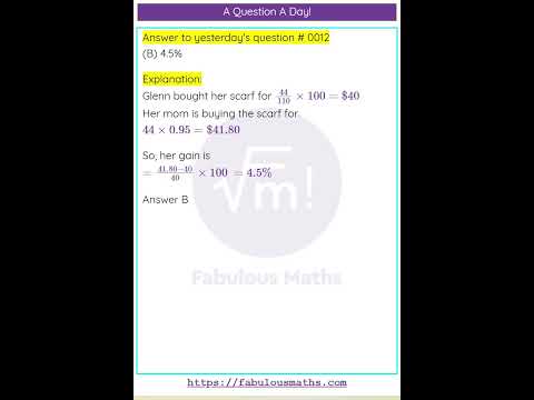 Daily Maths Challenge #13 - Percentages - Candy bars in a box #education