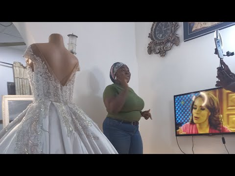 BTS of my first wedding dress content