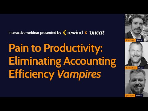Pain to Productivity Webinar - Eliminating Accounting Efficiency Vampires