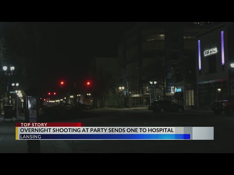 Overnight shooting at party sends one to hospital