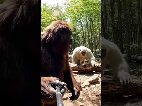 PARKOUR! We’re getting better. #bigfoot #yeti #bigfootvlog #funny #ai #global #parkour #viral #yes