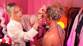 ASMR 00s styling consultation for night out ✨ hair styling, back jewellery, clothes micro adjusting