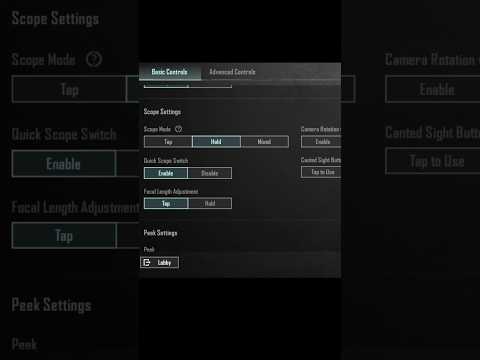 "BGMI Quick Scope Switch Guide
