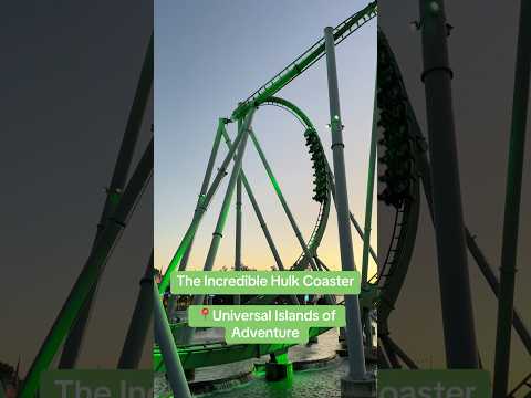 The Incredible Hulk Coaster at Universal Islands of Adventure in Orlando Florida!! 😱😭🤮
