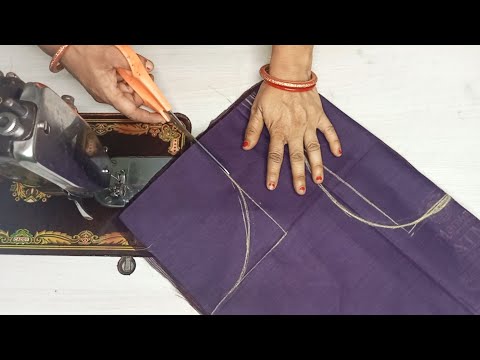 Blouse Cutting Design || सादा ब्लाउस Cutting And Stitching || Back Neck Blouse sada