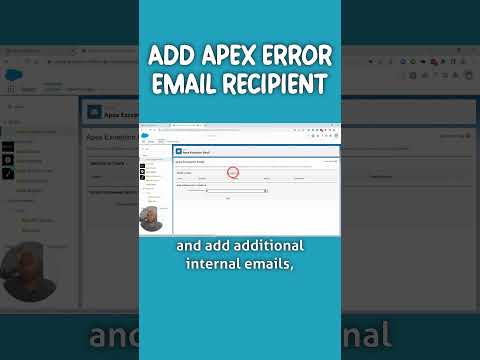 Add Who Can Receive Apex Error Emails
