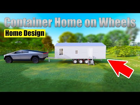Tiny Home on Wheels Plans - 364 SQ-FT | 2 Bed, 1 Bath with Central Living Area