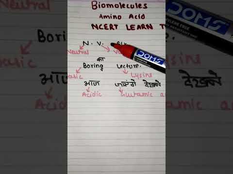 amino acid trick to learn biomolecules ch 9   biology neet  #aminoacids #biomolecule #shorts #trick