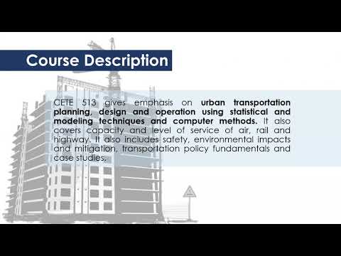 CETE 513 Class Orientation