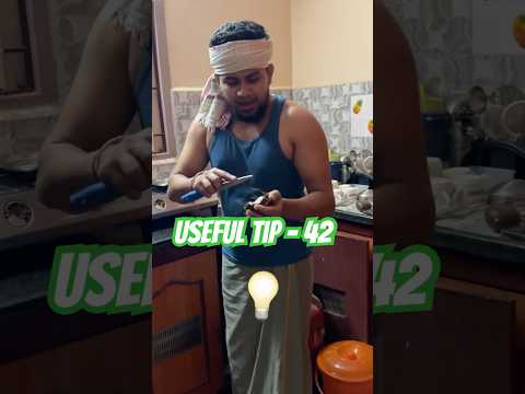 Tip 😱 useful 💡kitchen | coconut shell removal #food #tricks #tips #kitchen #tipstermugesh #student