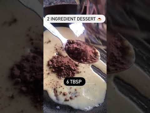 2 Ingredient Dessert. Chocolate & Milkmaid Dessert.