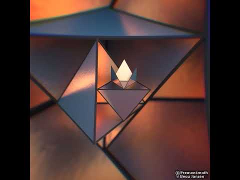 Tetrahedron spiral     #tetrahedron #sprial #endless #loop #satisfying #satisfyingvideo