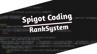 RankSystem | Speedcoding | Bukkit/Spigot Coding