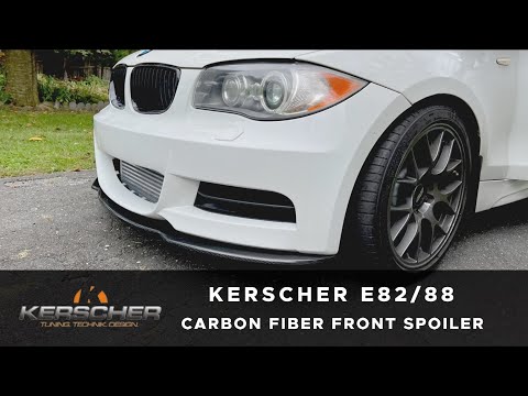 BMW E82 135i Gets a Front Makeover | KERSCHER E82/88 Carbon Fiber Front Spoiler