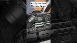 How to correctly re-apply thermal paste ✅#amd #pc #gaming #thermal_paste #fasterpc
