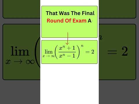 Can You Solve this? | MIT Calculus Problem #maths #timeexploration