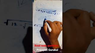 Simplification Root wala question #shorts