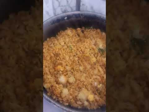 home made fried rice with natural spices comment me for recipe