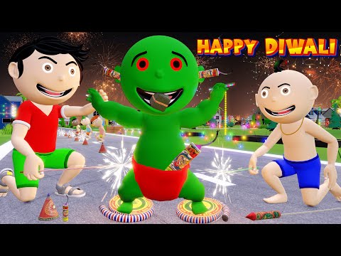 Happy Diwali 2024: Celebrate Diwali With Bittu Sittu | Diwali Crackers Cartoon | Diwali Fireworks