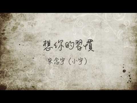 宋念宇（小宇）－ 想你的習慣（電視劇《蜂蜜幸運草》主題曲）歌詞版