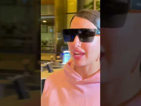 Nora Fatehi Spotted at Mumbai Airport