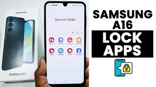 How to Lock Apps In Samsung A16 | App Lock Settings