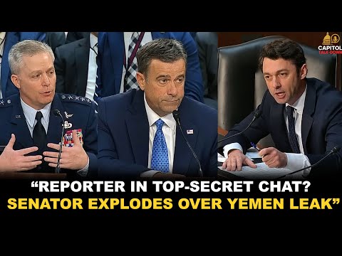 “Senator Slams Intel Chief Over Yemen Strike Leak: Reporter on Secret Signal Chain?”
