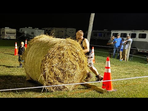 Solo run: Orleans county 4-H fair hay rolling 2022