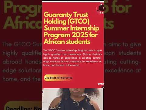 Undergraduate paid internships for African Students #undergraduateadmissions