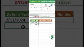 DATEVALUE function in excel | DATEVALUE formula in excel | excel interview questions excel tips