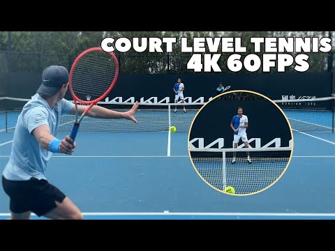 POV: You're Practicing With Daniil Medvedev | Court Level Practice 2024 (4K 60FPS)